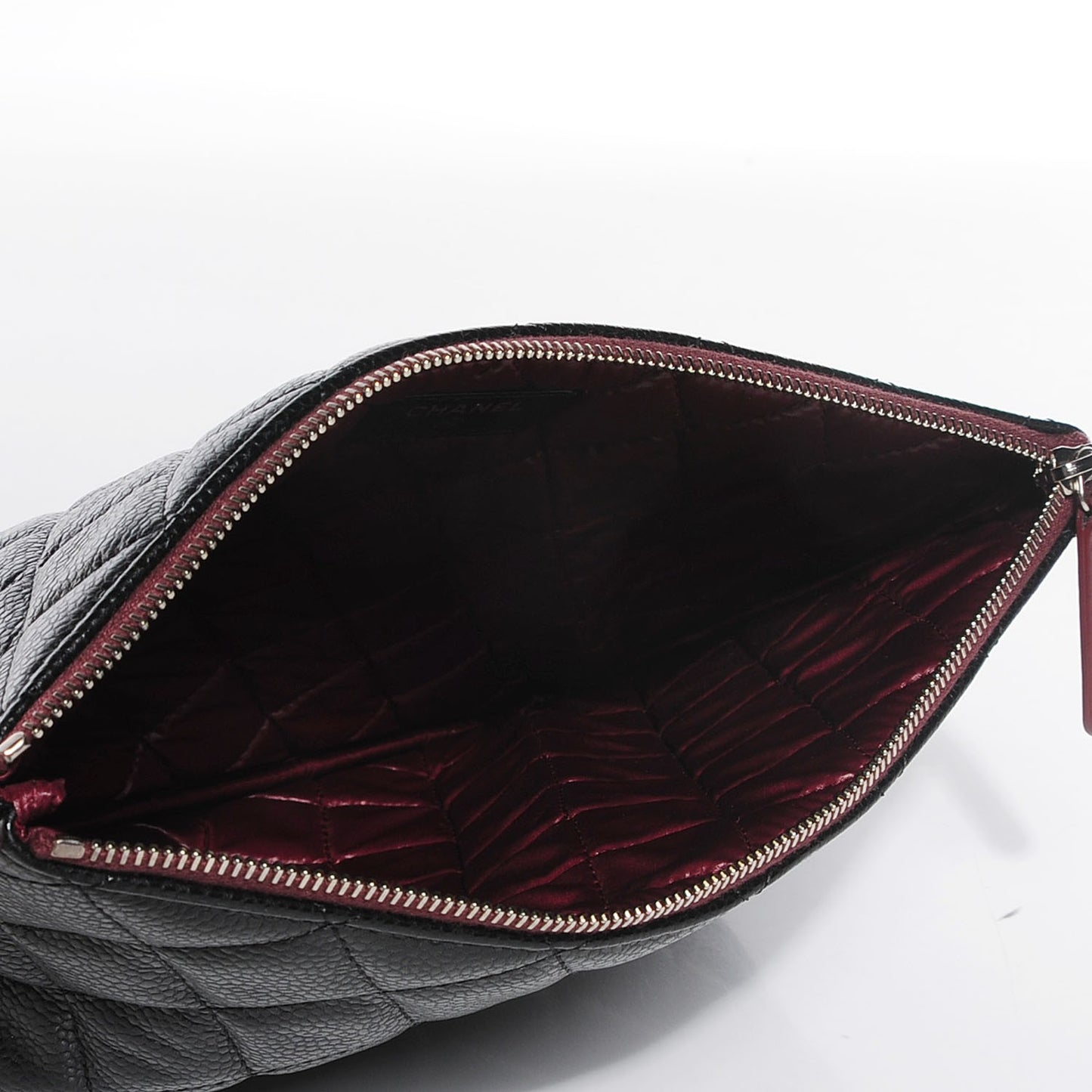 Caviar Quilted Medium Cosmetic Case Black