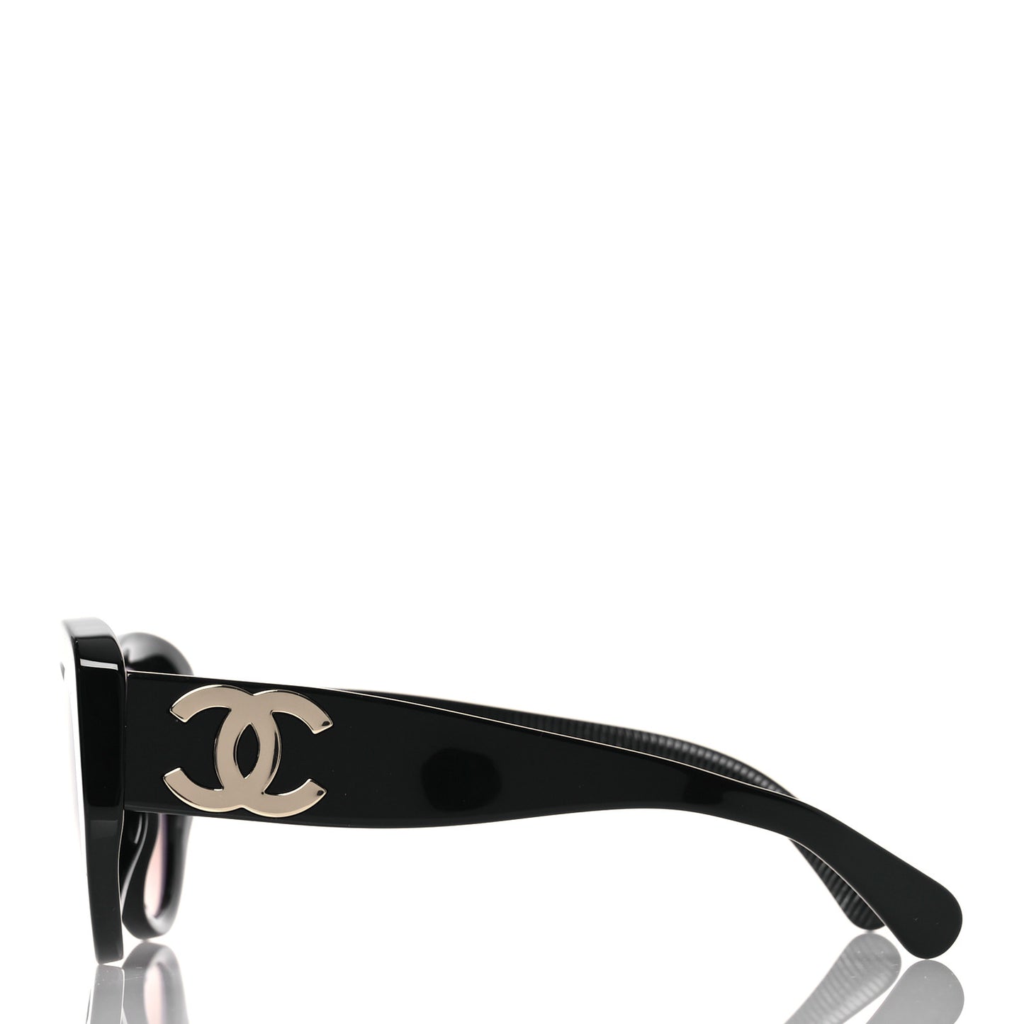 Acetate Butterfly Large CC Sunglasses 5492-A Black