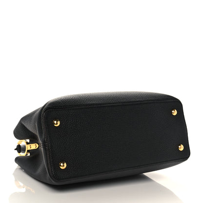 Louis Vuitton Taurillon Capucines GM Black 4 of 10