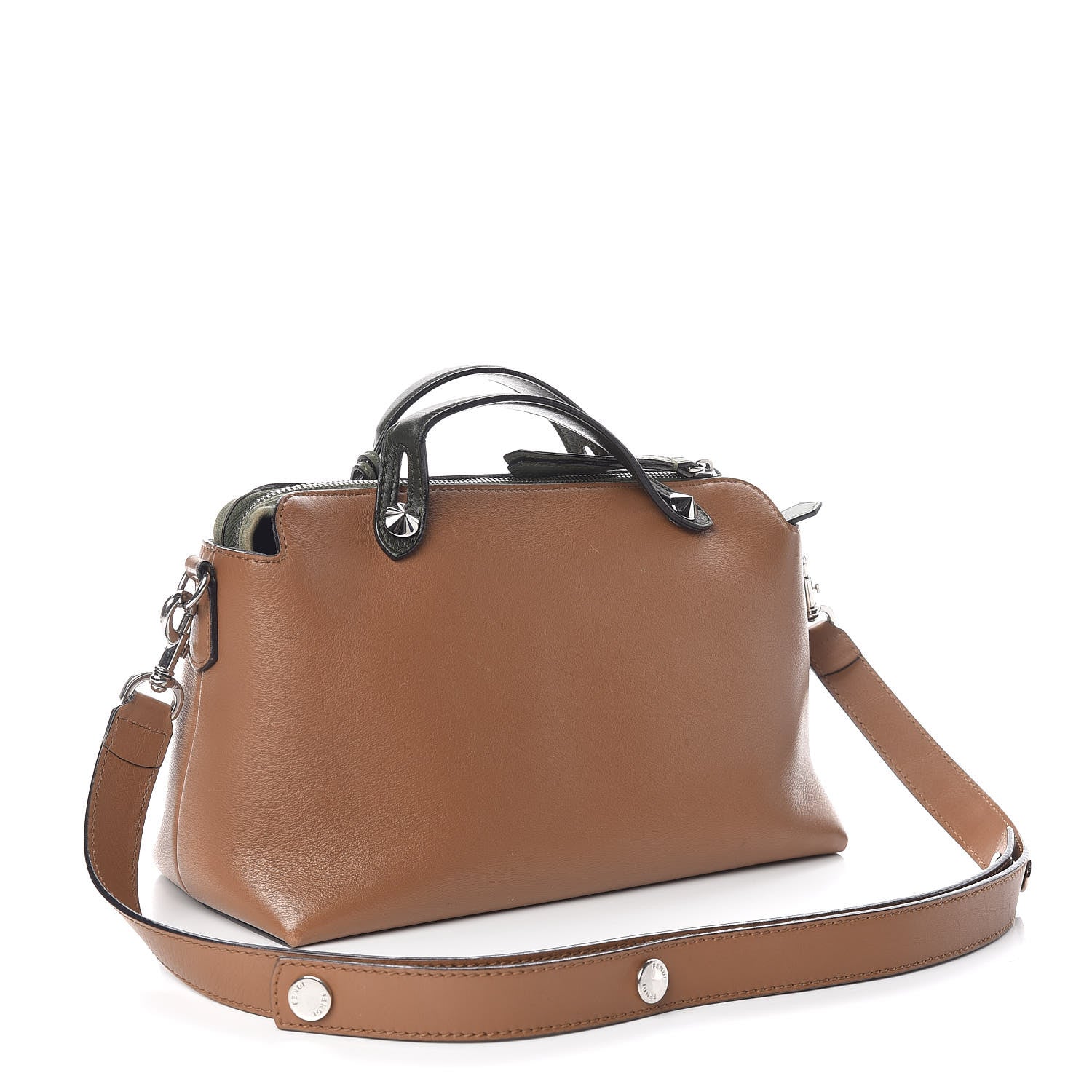 Fendi Vitello Dolce 4 Color Medium By The Way Boston Bag Orzo Multicolor 3 of 15