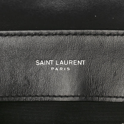 Saint Laurent Calfskin Y Quilted Monogram Small Loulou Chain Satchel Black 6 of 8