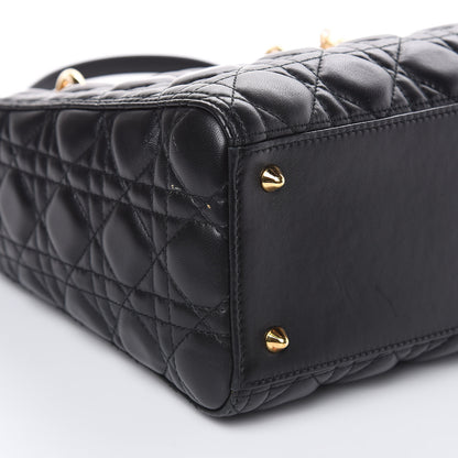 Christian Dior Lambskin Cannage Medium Lady Dior Black 8 of 12