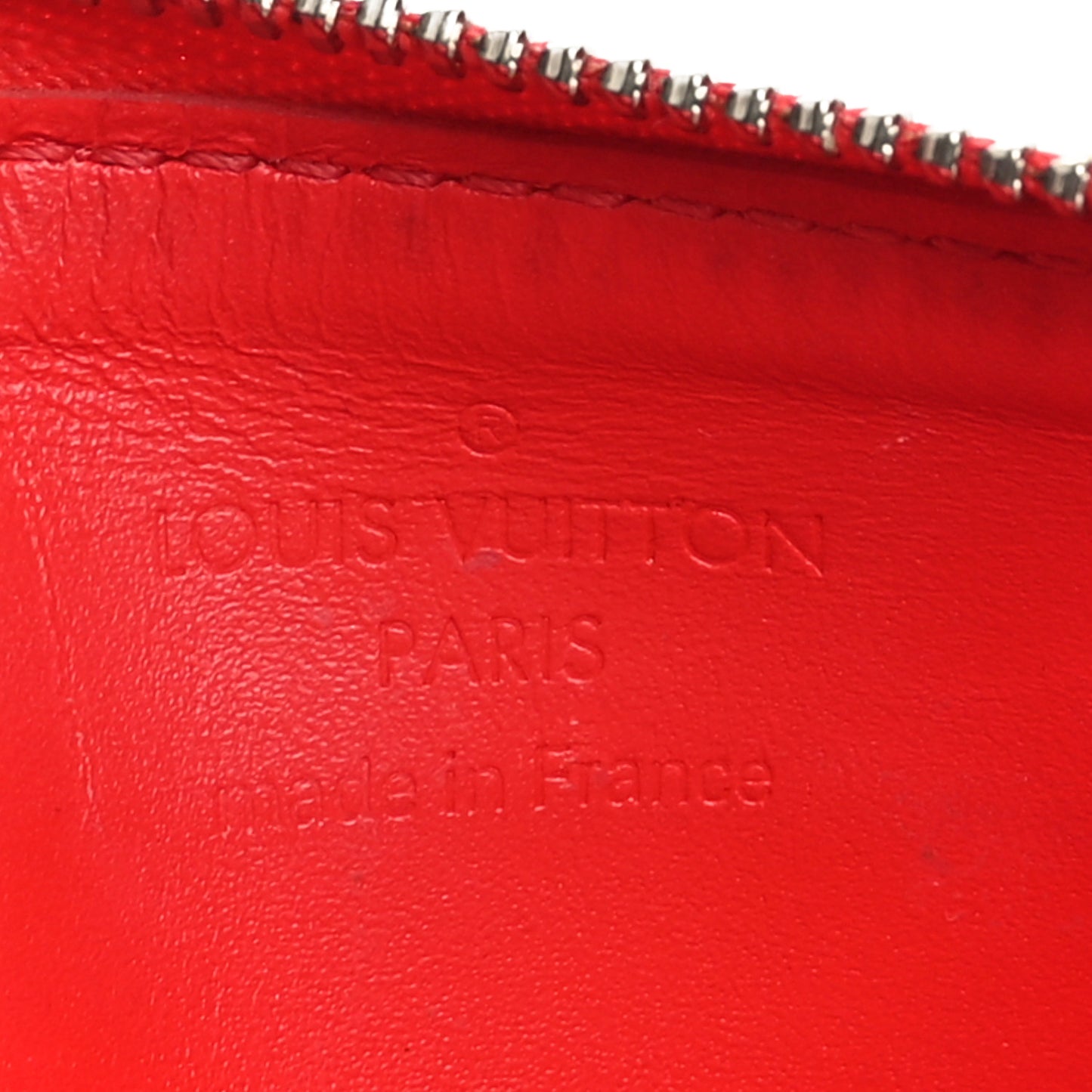 Vernis Jungle Dots Key Pouch Coquelicot Denim