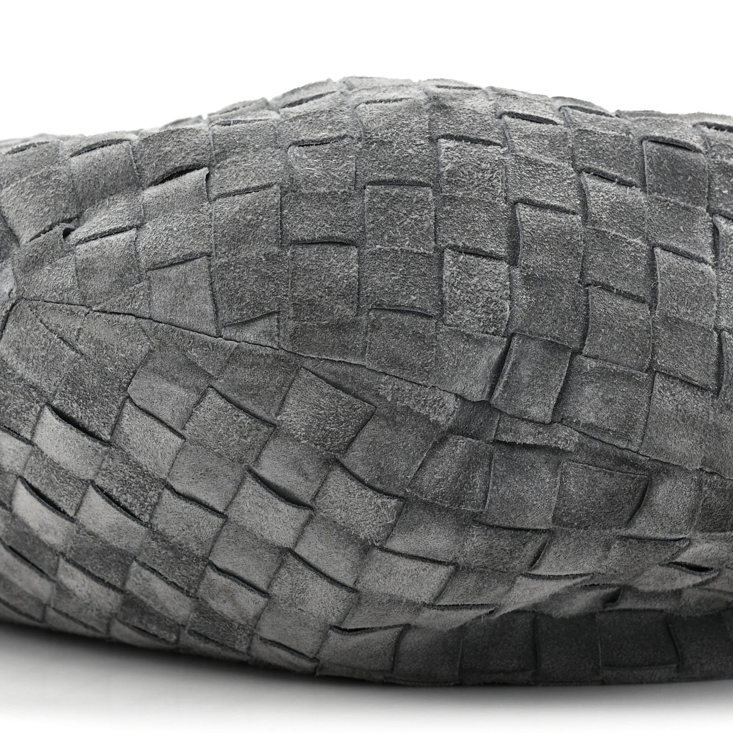 BOTTEGA VENETA Suede Calfskin Intrecciato Teen Jodie Hobo Thunder