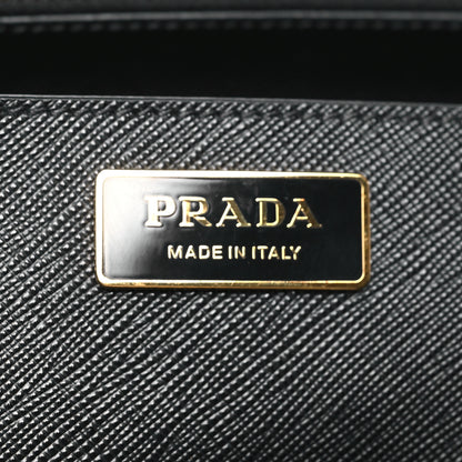 Prada Saffiano Lux Large Galleria Double Zip Tote Black 6 of 9