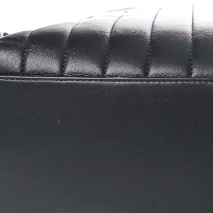 Saint Laurent Calfskin Y Quilted Monogram Medium Loulou Backpack Storm 14 of 16