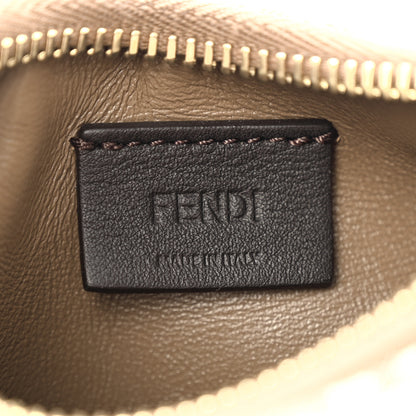 Fendi Fabric Jacquard FF 1974 Nano Fendigraphy Hobo Charm Beige 6 of 12