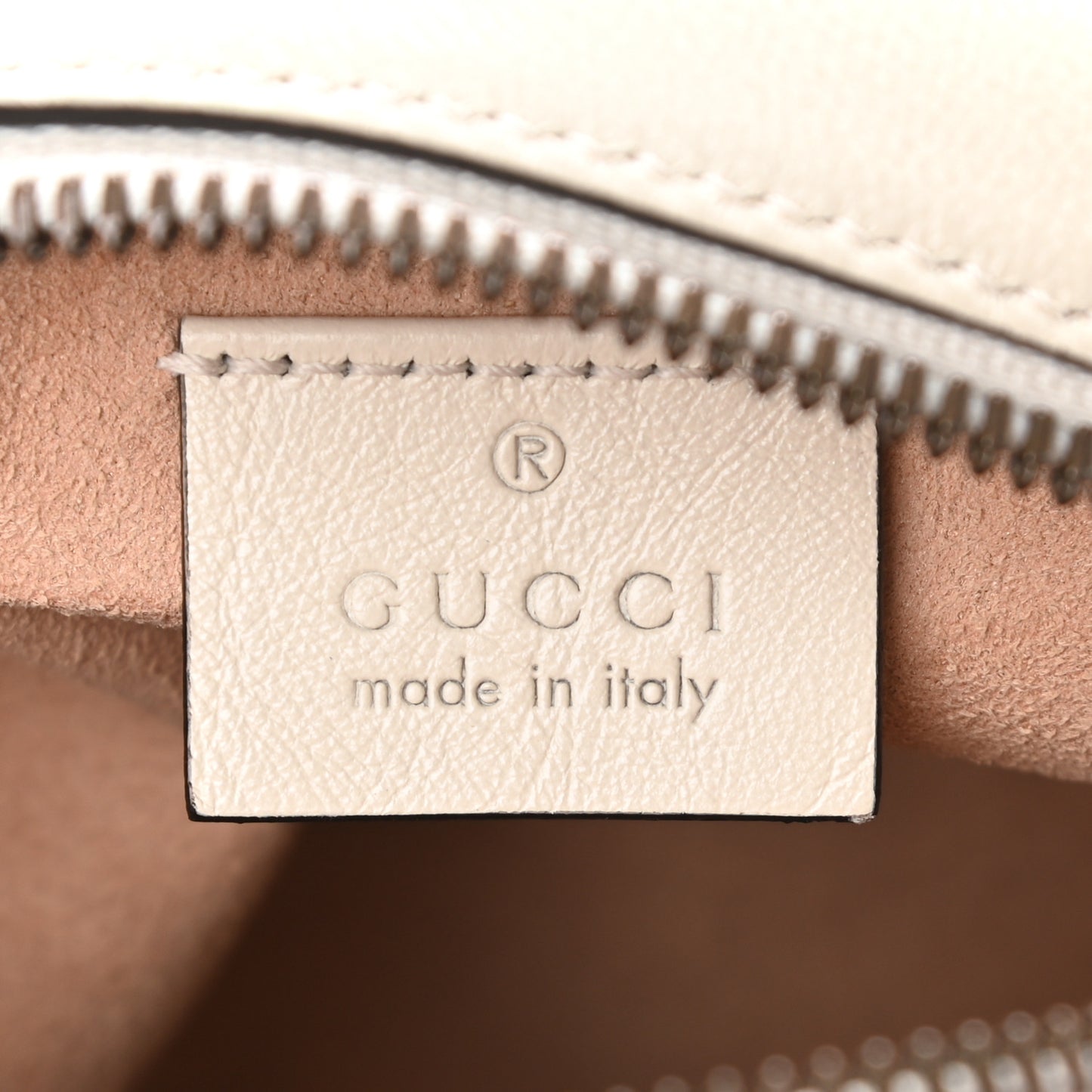 Calfskin Matelasse Mini GG Marmont Round Shoulder Bag White
