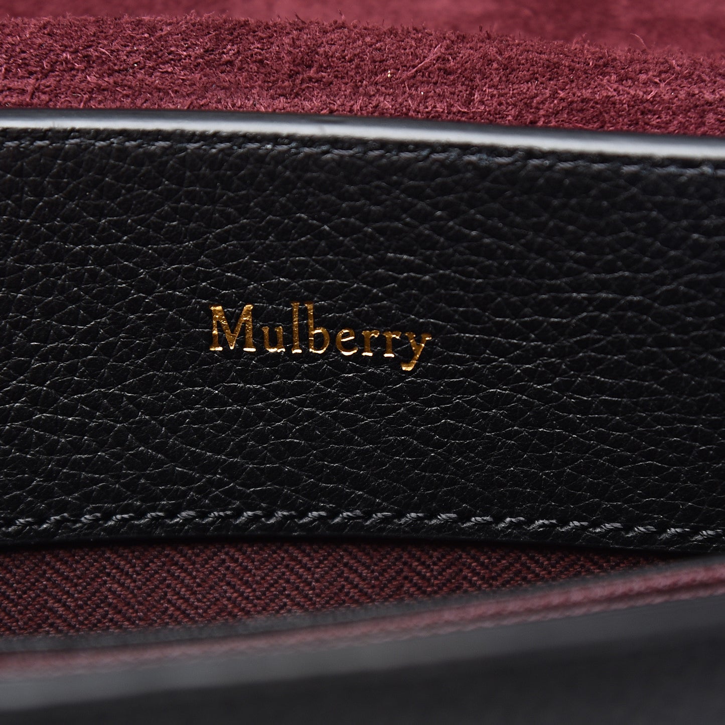 Small Classic Grain Calfskin Mini Seaton Black