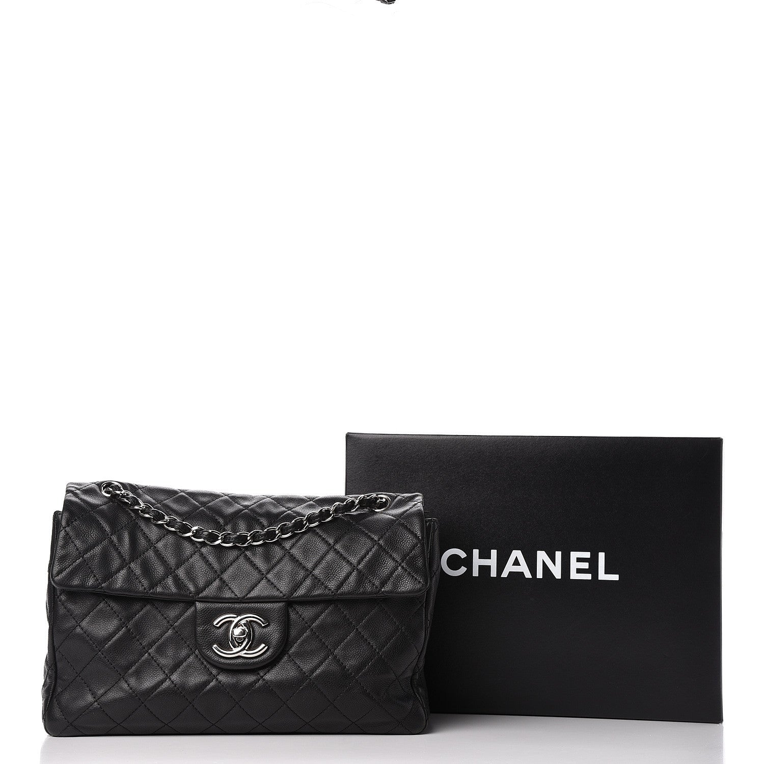 Chanel Caviar Quilted Maxi Single Flap Black 21 of 21