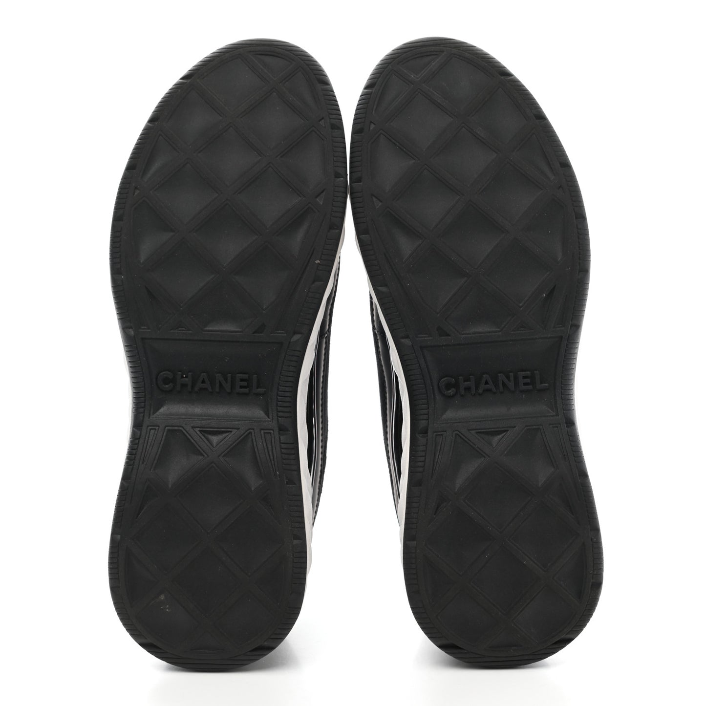 Velvet Calfskin Mixed Fibers CC Sneakers 37 Black