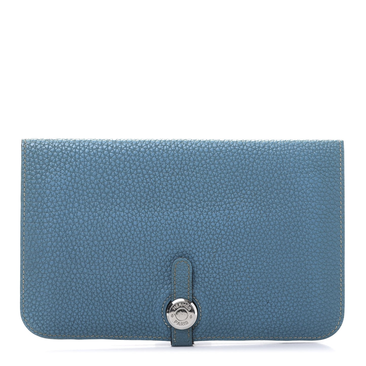 Togo Dogon Duo Wallet Blue Jean