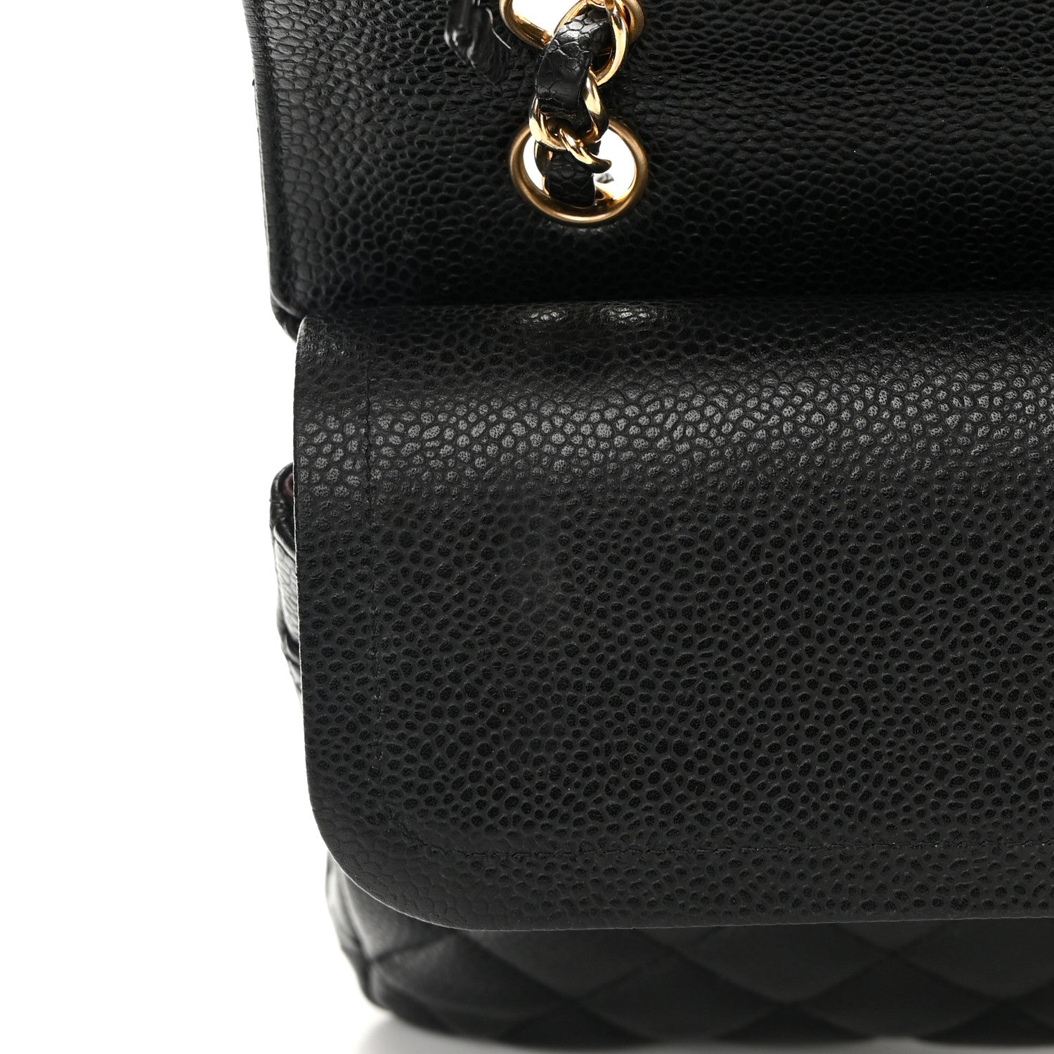 Chanel Caviar Quilted Medium Double Flap Black 12 of 16