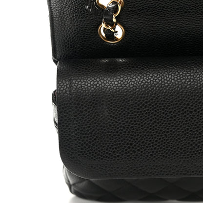 Chanel Caviar Quilted Medium Double Flap Black 12 of 16