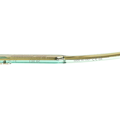 Christian Dior Acetate Cannage DiorHighlight S21F Square Sunglasses Transparent Blue Green 5 of 7