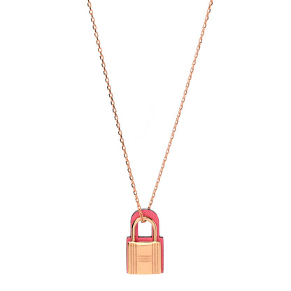 Hermes Swift O'Kelly Pendant Necklace Rose Azalee 1 of 6