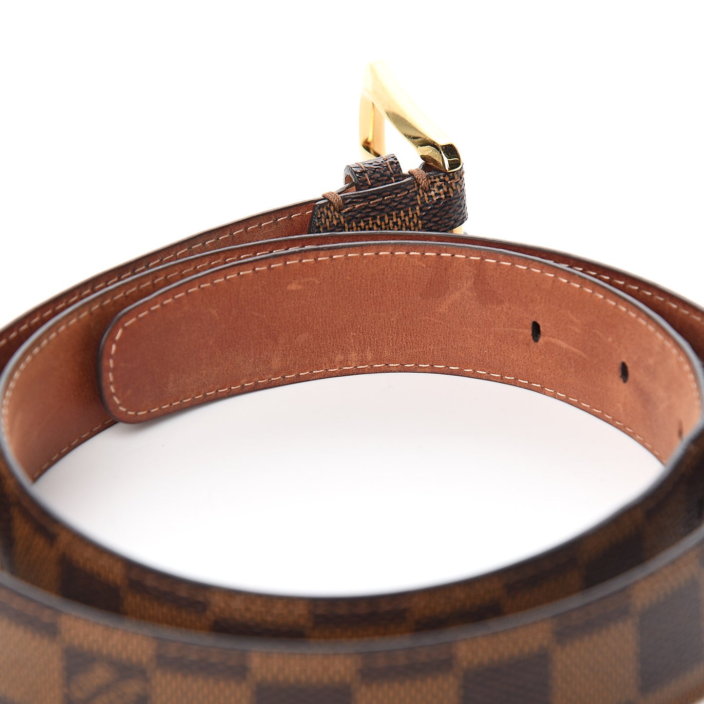Damier Ebene 30mm Ellipse Belt 85 34