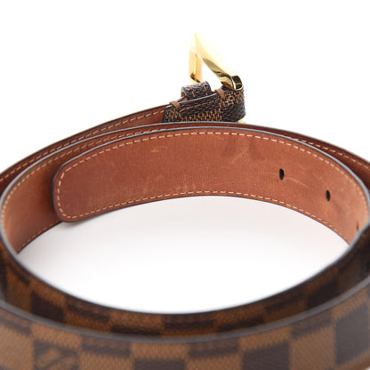 Louis Vuitton Damier Ebene 30mm Ellipse Belt 85 34 6 of 7