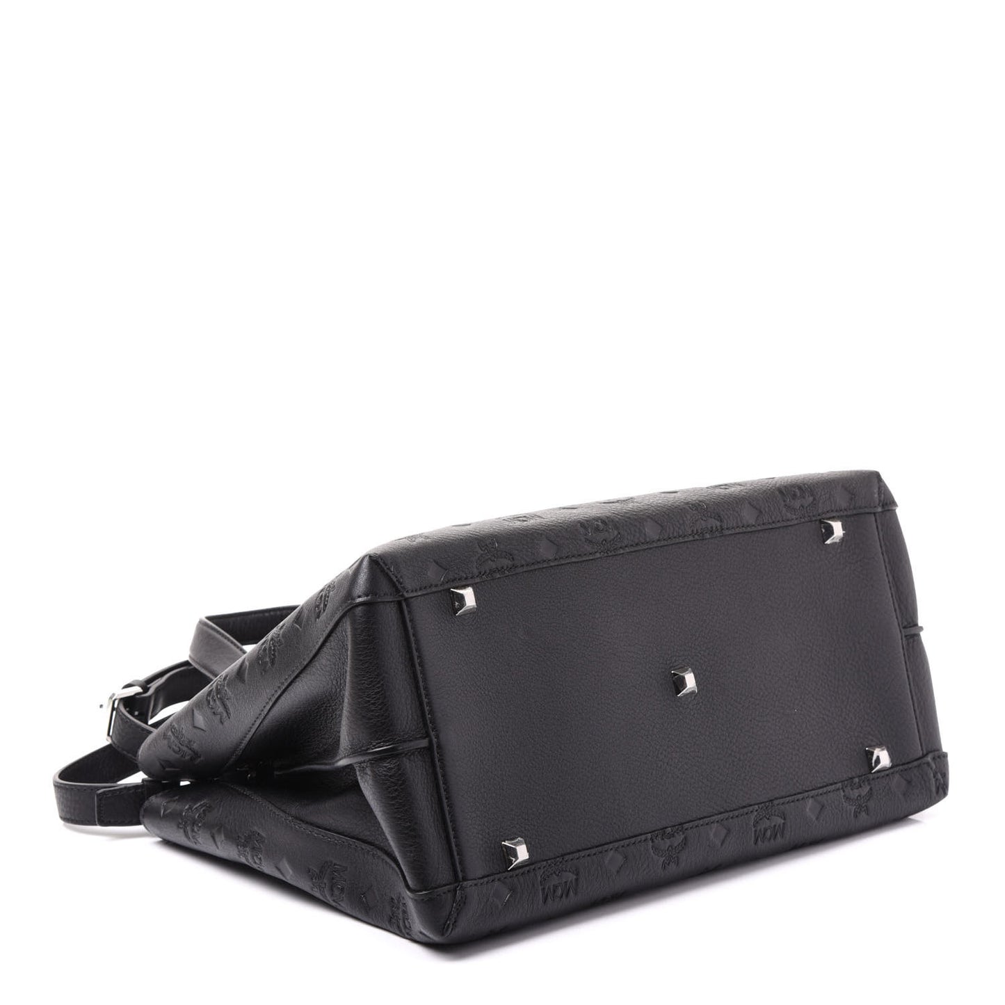 Calfskin Ottomar Monogram Large Essential Tote Black