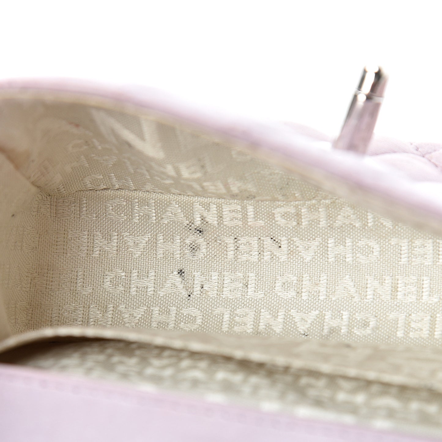 Lambskin Quilted Mini Valentine Flap Lilac