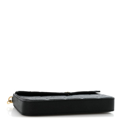 Louis Vuitton Empreinte Pochette Felicie Chain Wallet Black 5 of 12