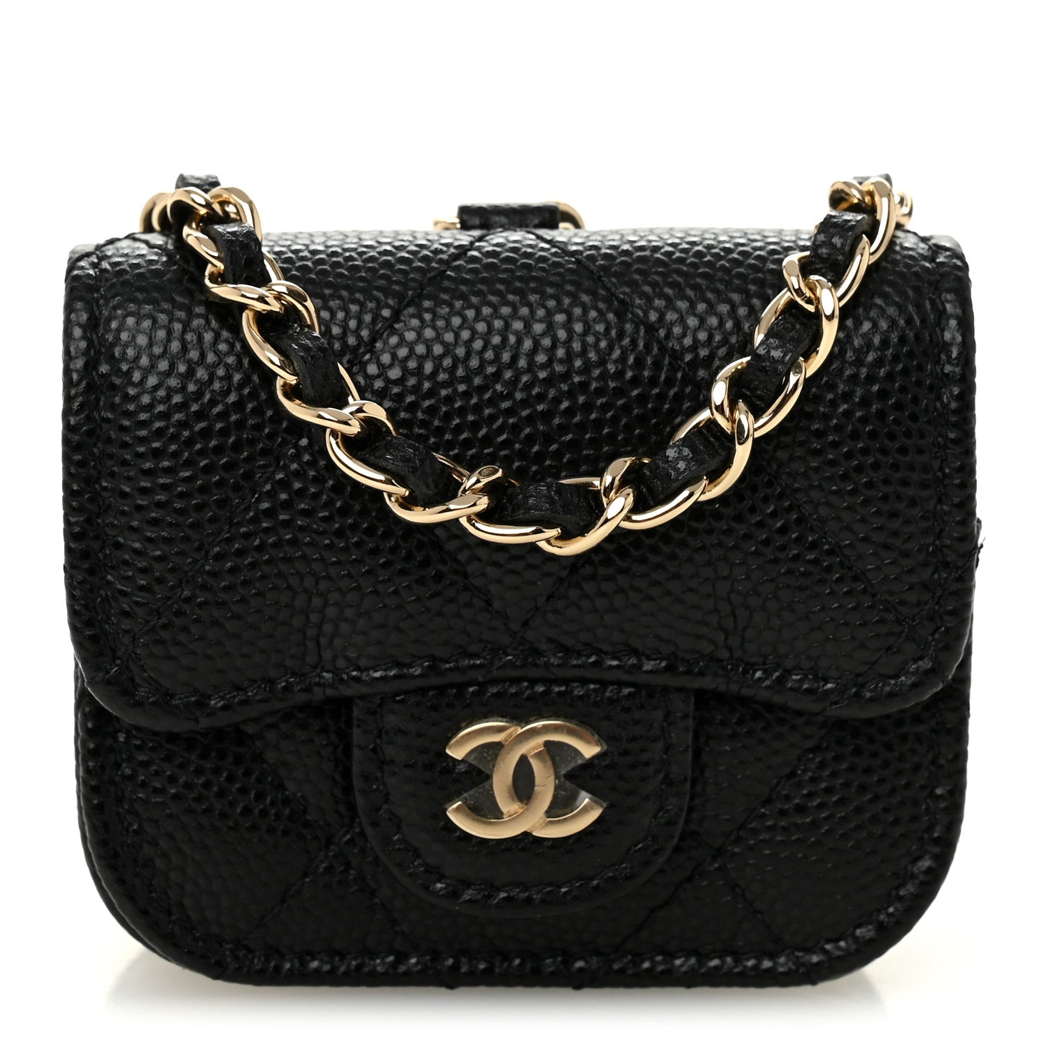Chanel Caviar Quilted Airpods Pro Case Black 1 of 8