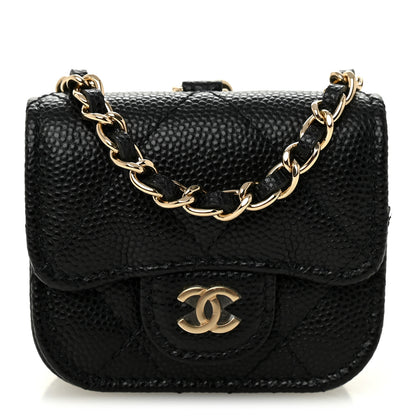Chanel Caviar Quilted Airpods Pro Case Black 1 of 8