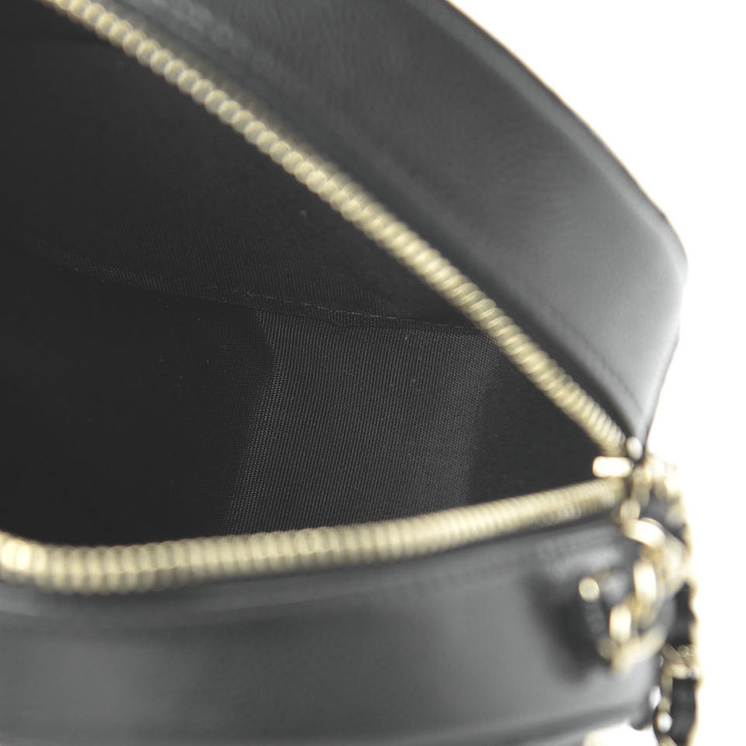 Chanel Caviar Quilted French New Wave Round Clutch With Chain Black 5 of 10