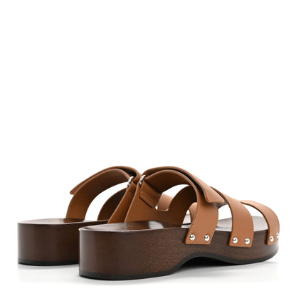 Hermes Calfskin Womens Kos Clog 40 Naturel 5 of 10