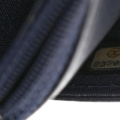Chanel Caviar Quilted Boy Wallet On Chain WOC Navy 8 of 12
