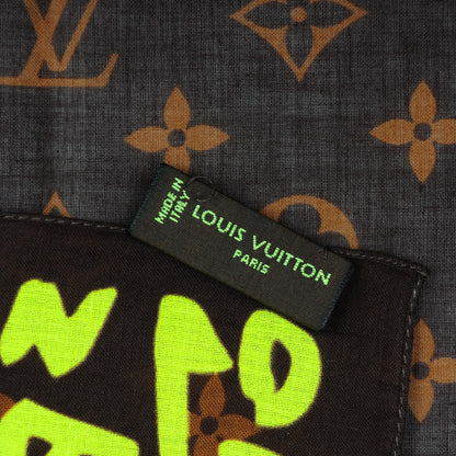 Louis Vuitton Cotton Graffiti Bandana Green 3 of 4