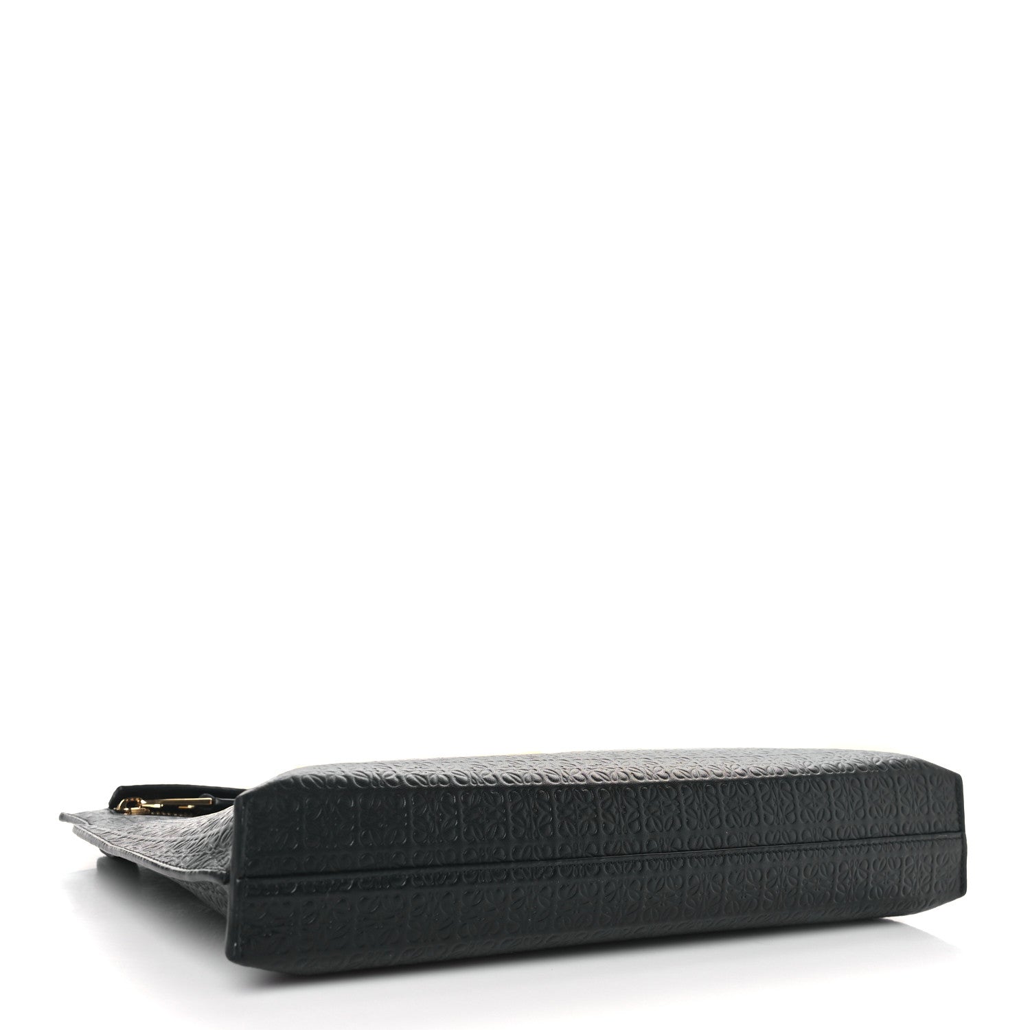 Loewe Calfskin Embossed Repeat T Pouch Black 4 of 10