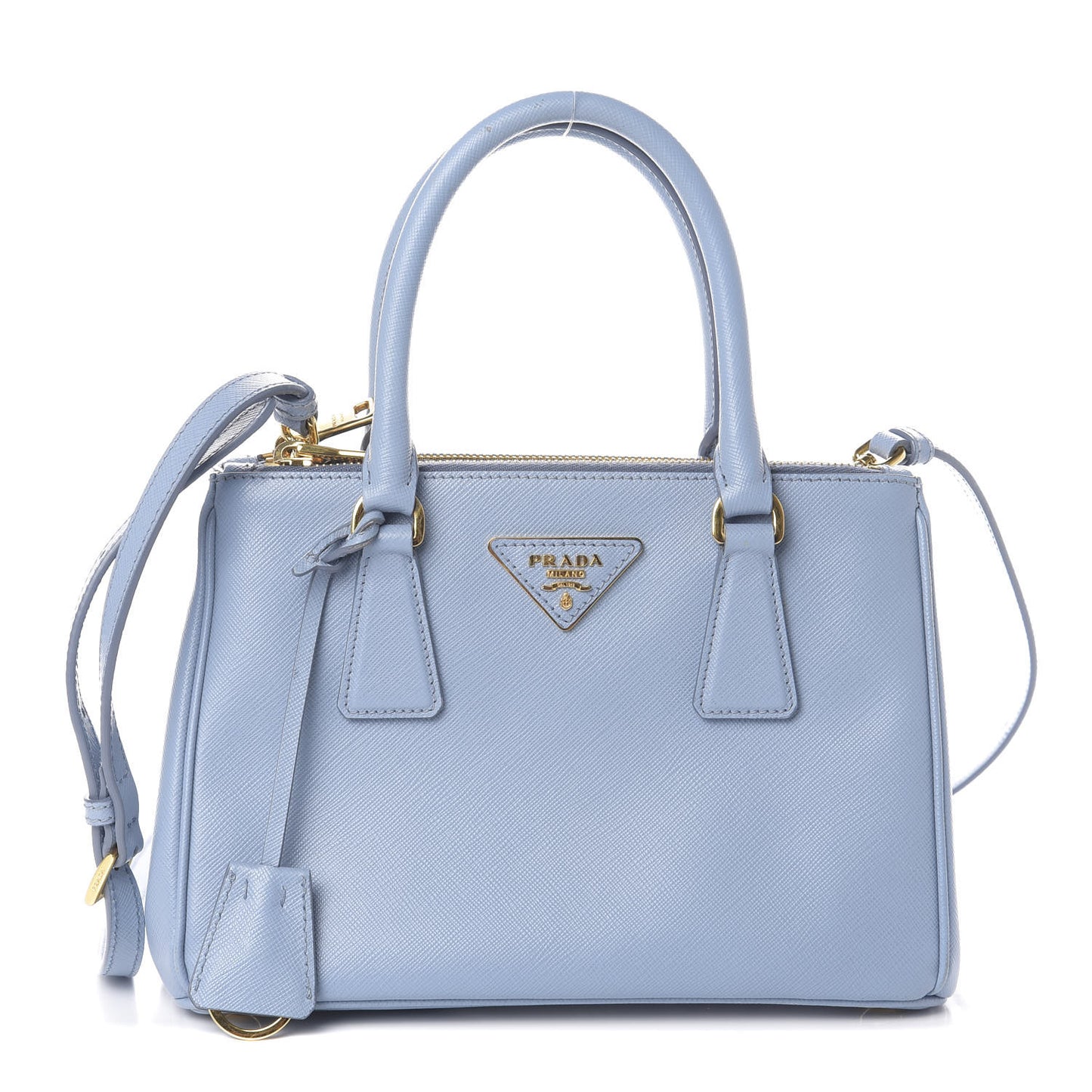 Saffiano Mini Galleria Double Zip Tote Astrale