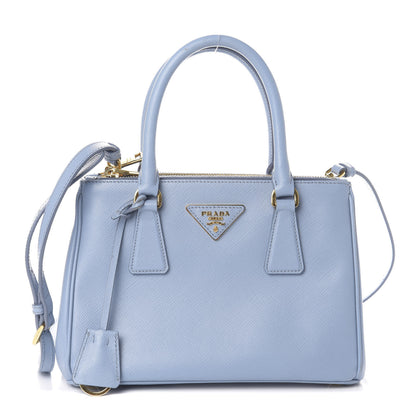 Prada Saffiano Mini Galleria Double Zip Tote Astrale 1 of 9