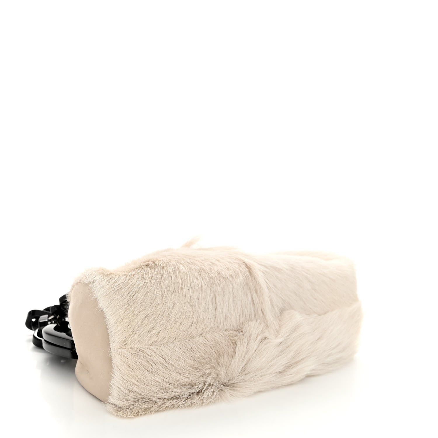 Chanel Rabbit Fur N°5 Frame Bag Beige 4 of 12