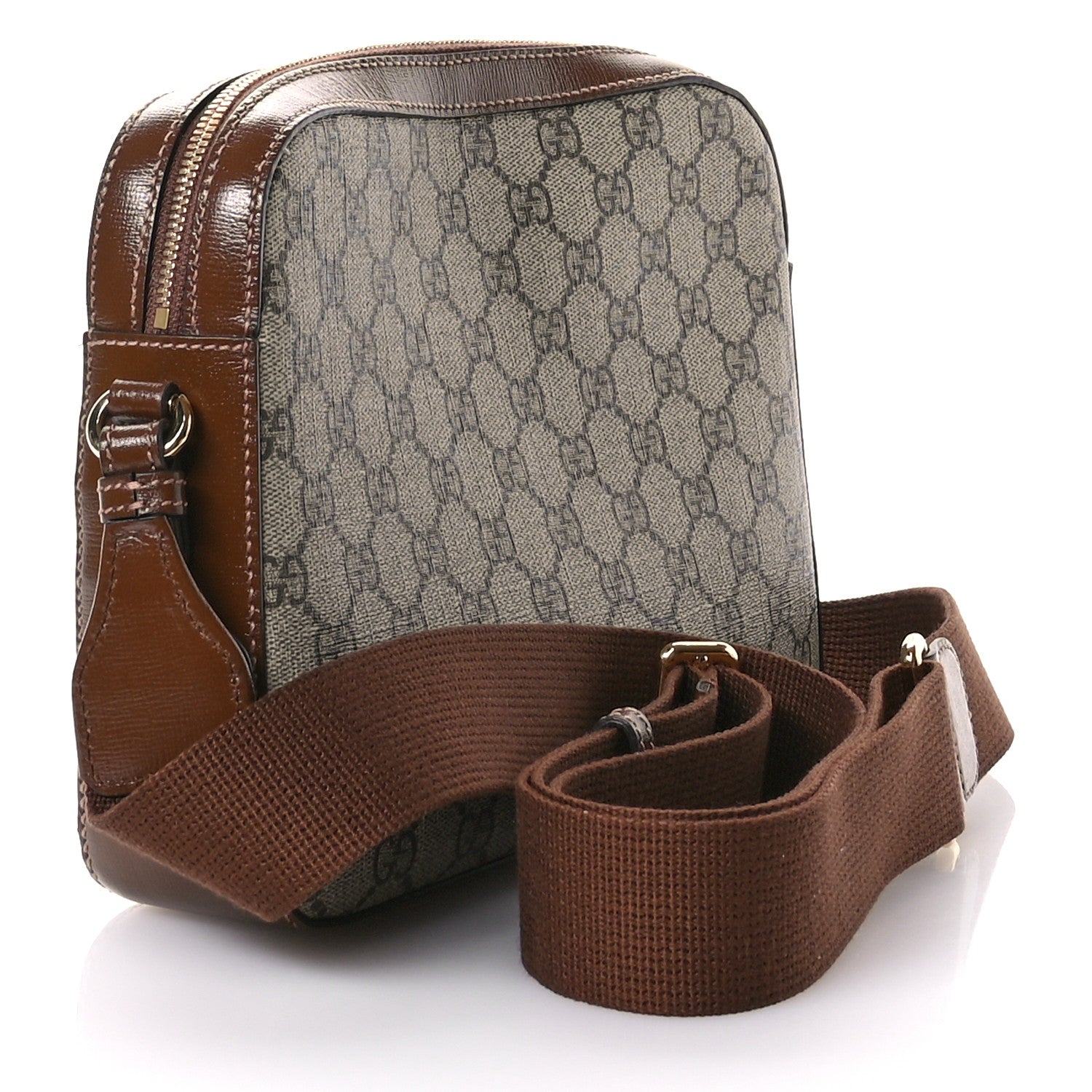 Gucci GG Supreme Monogram Azalea Calfskin Retro Interlocking G