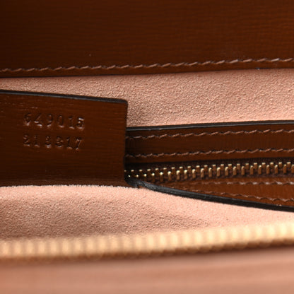 Gucci GG Supreme Monogram Azalea Calfskin Web Large Jackie 1961 Tote Beige Ebony Brown Sugar 7 of 10