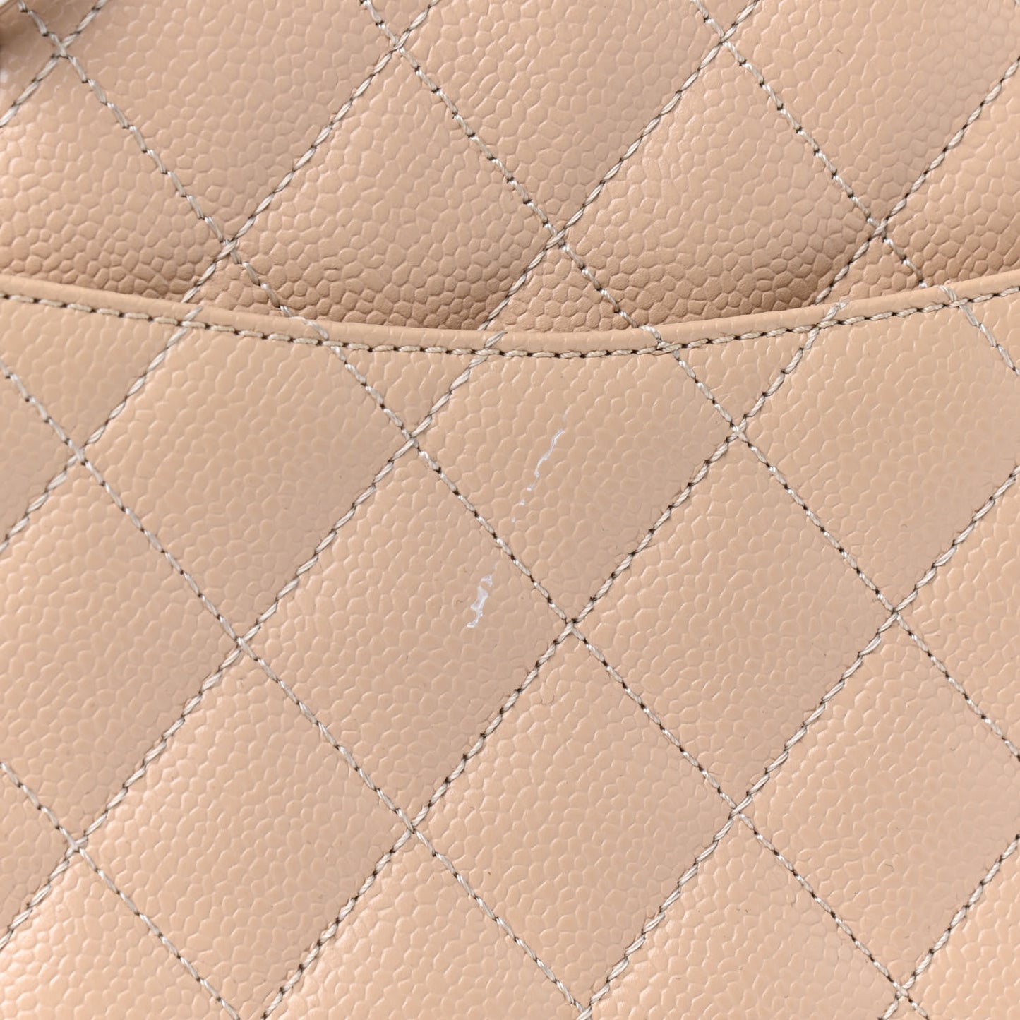 Caviar Quilted Grand Shopping Tote GST Beige