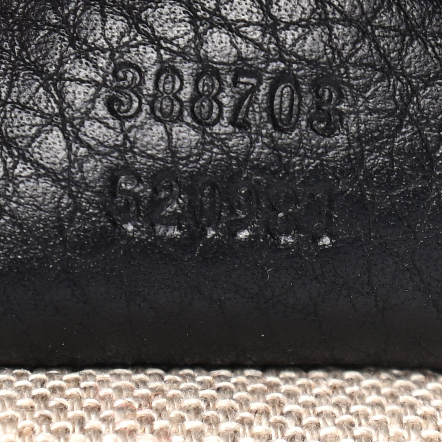 GG Monogram Calfskin Bucket Bag Black