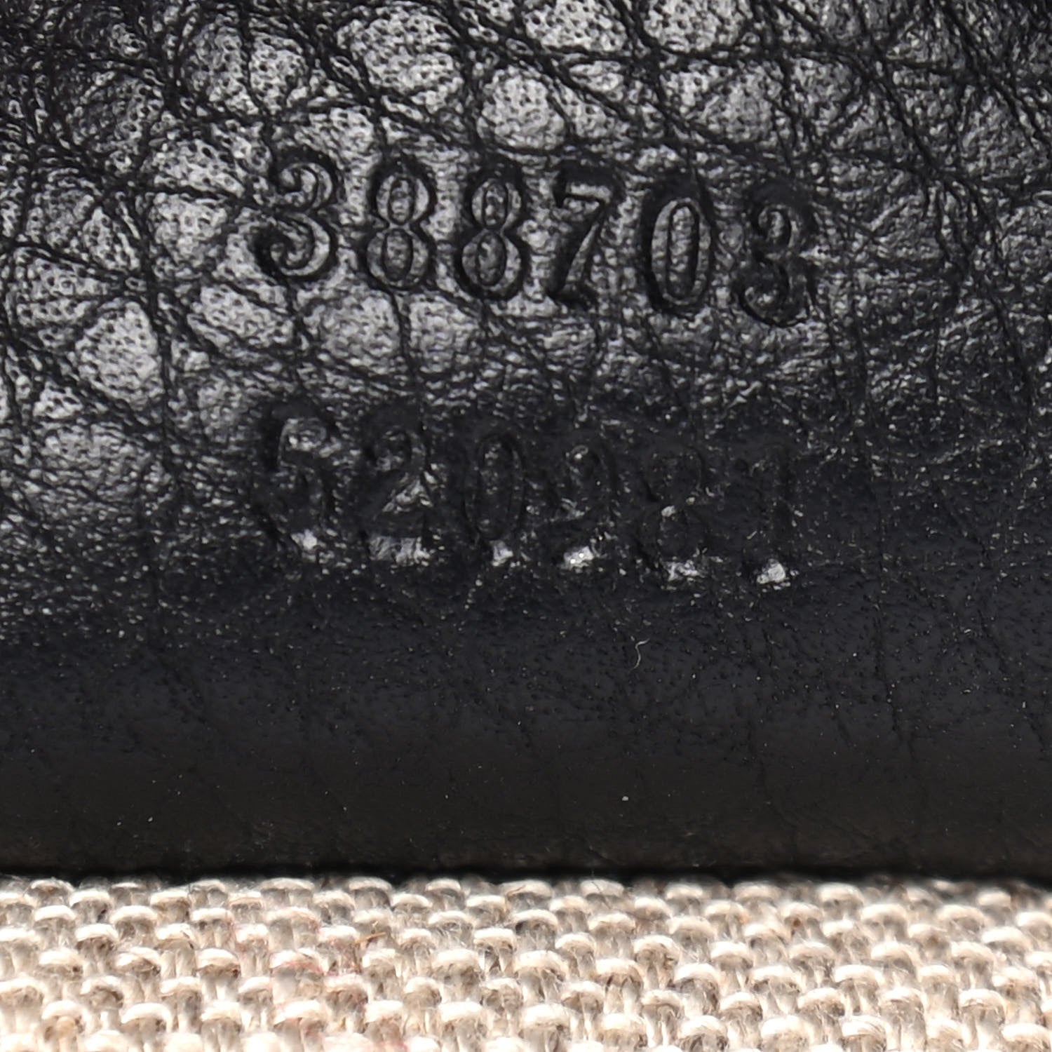 Gucci GG Monogram Calfskin Bucket Bag Black 7 of 11
