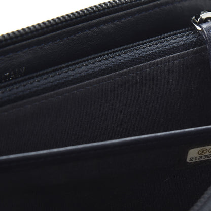 Chanel Lambskin Quilted Boy Zip Around Wallet Navy 9 of 10