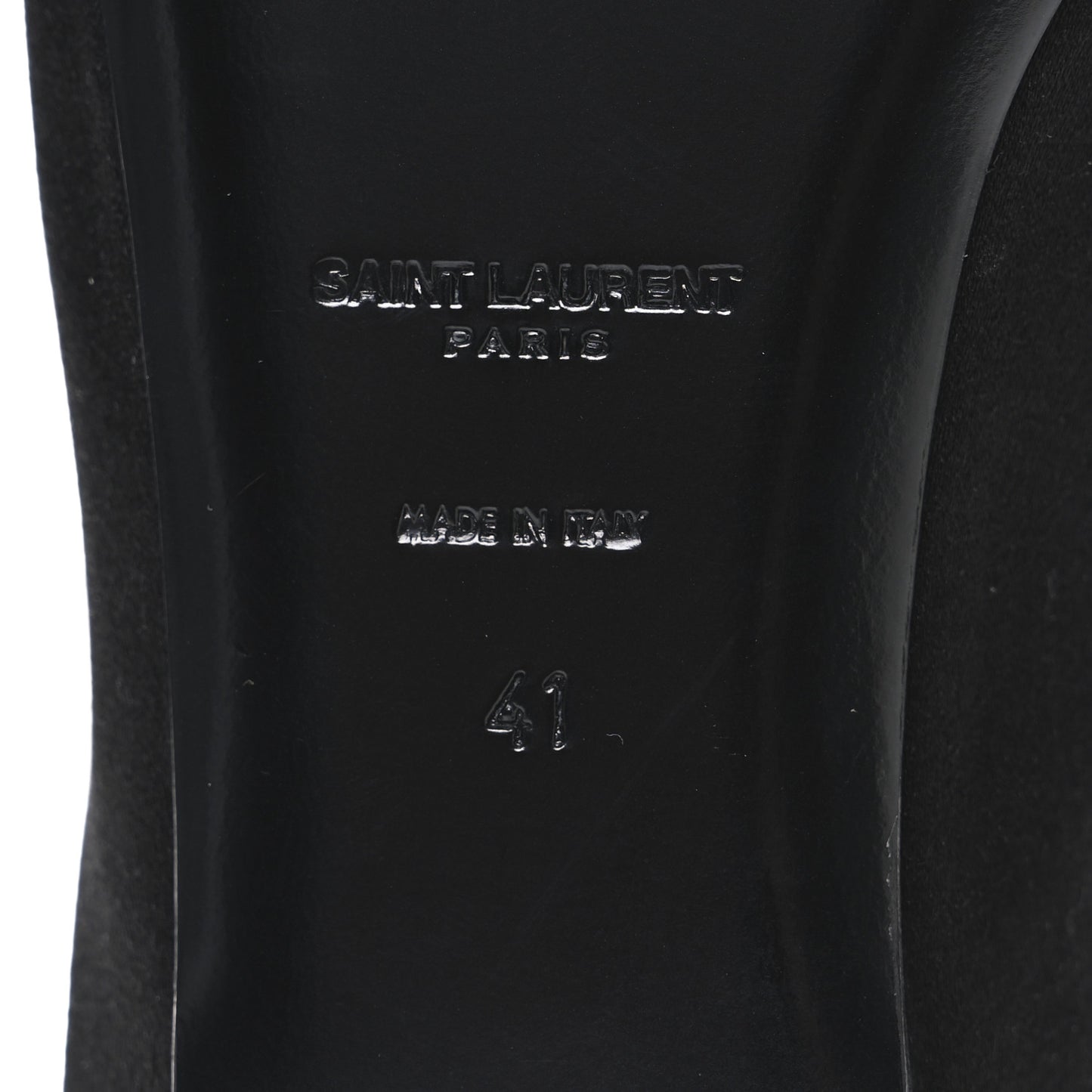 Crepe Satin Lido Slip On Mule 41.5 Black