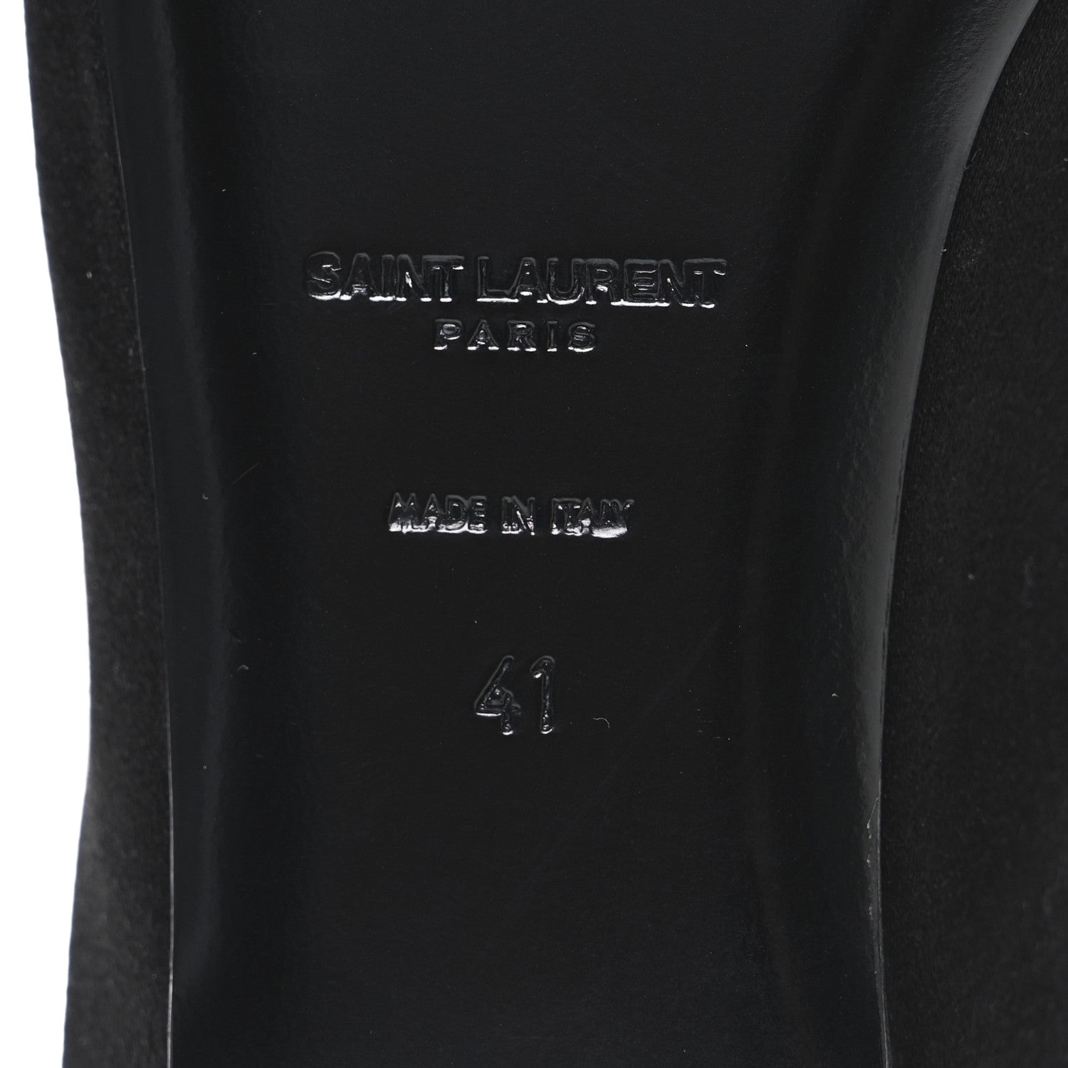 Saint Laurent Crepe Satin Lido Slip On Mule 41.5 Black 8 of 9