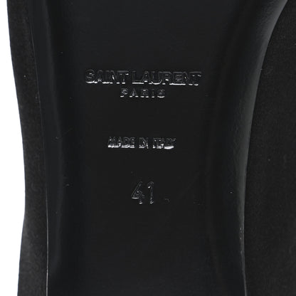 Saint Laurent Crepe Satin Lido Slip On Mule 41.5 Black 8 of 9