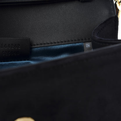 Gucci Velvet Crystal Square G Shoulder Bag Black 8 of 10