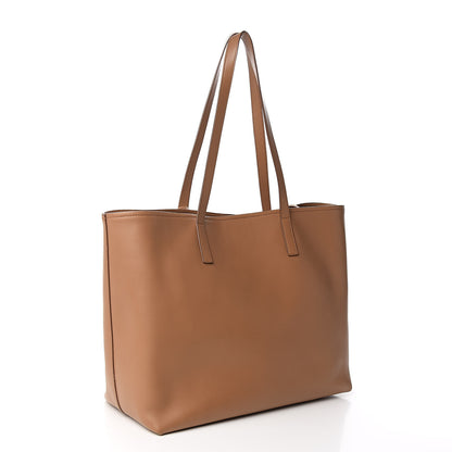 Prada City Calfskin Shopping Tote Caramel Black 4 of 14
