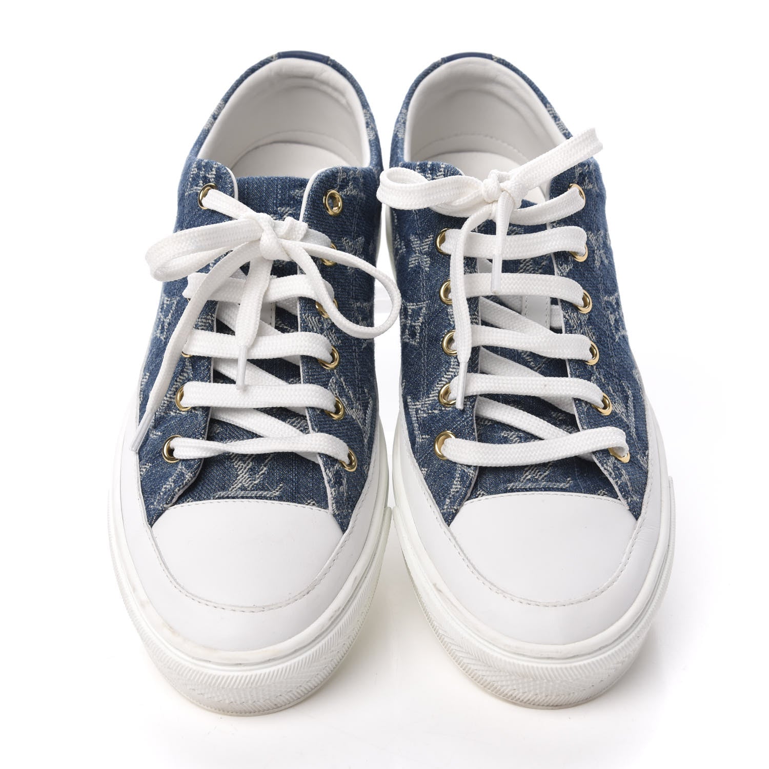 Louis Vuitton Denim Monogram Stellar Sneakers 37 Bleu Jeans Blue 5 of 12