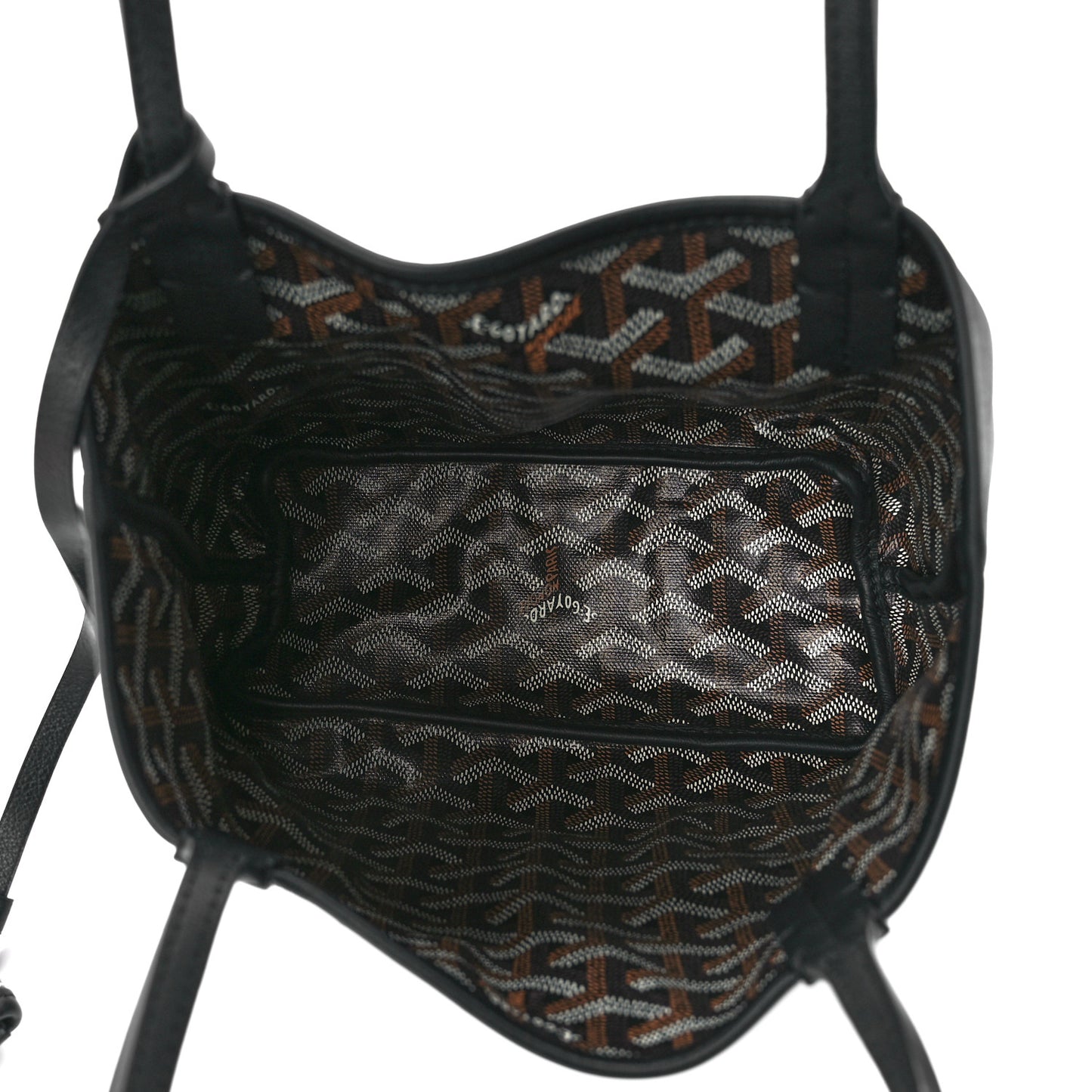 Goyardine Reversible Mini Anjou Black