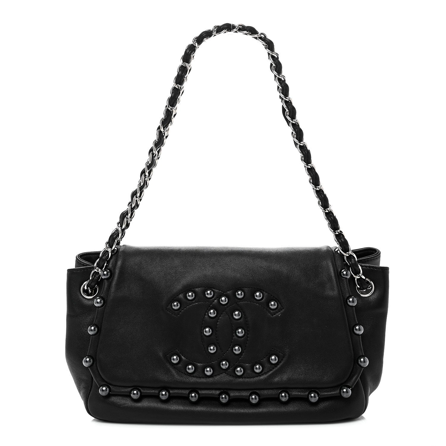 Chanel Lambskin Pearl Obsession Flap Black 1 of 10