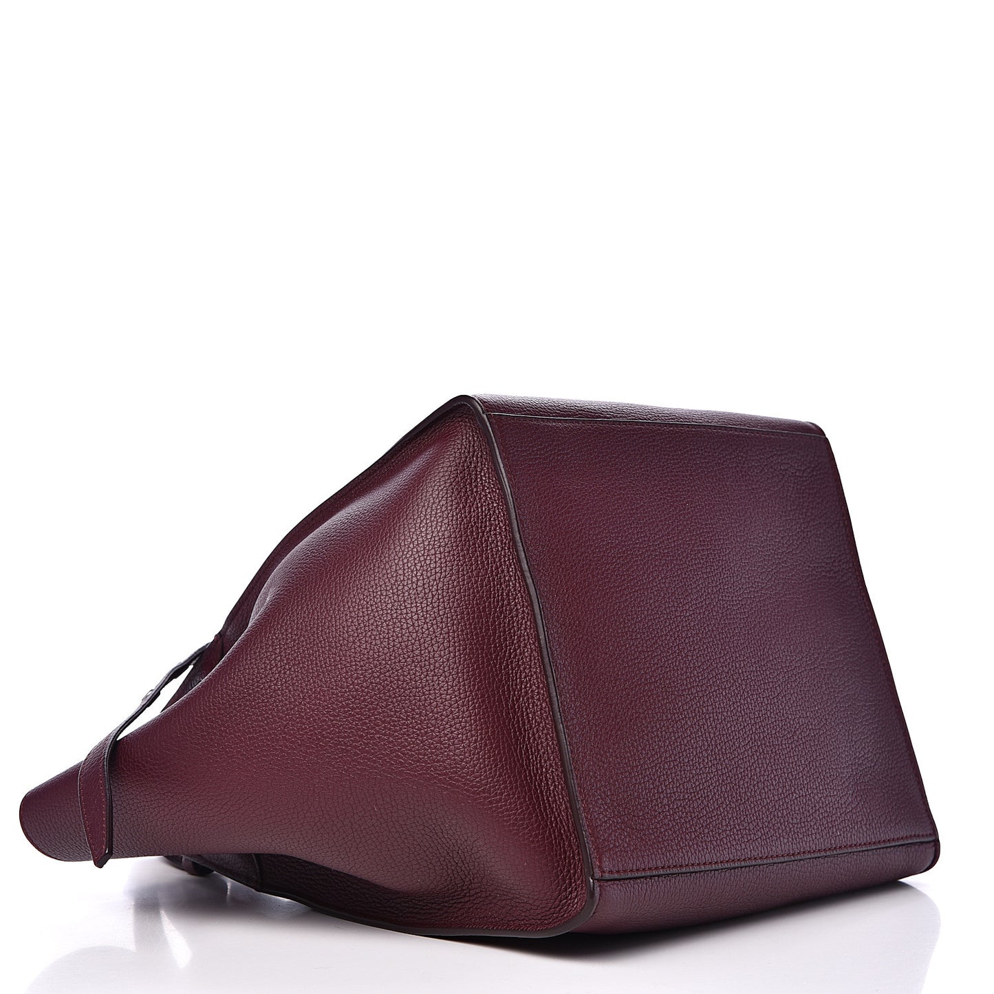 Supple Grained Calfskin Small Big Bag Wine